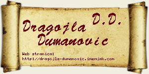 Dragojla Dumanović vizit kartica